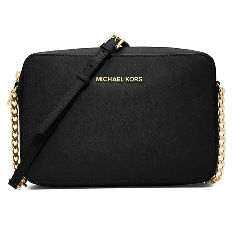 michael kors jet set satchel black|mk jet set large crossbody.